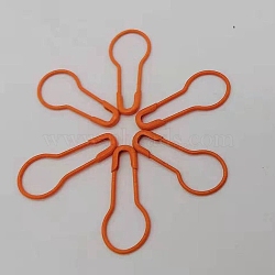 Iron Safety Pins, Calabash/Gourd Pin, Bulb Pin, Sewing Tool, Orange Red, 22x10x1.5mm, about 1000pcs/bag(PW22062880083)