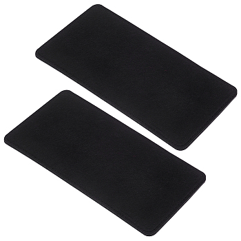 Rectangle Felt Bag Bottom, for Knitting Bag, Women Bags Handmade DIY Accessories, Black, 34x16.5x0.8cm