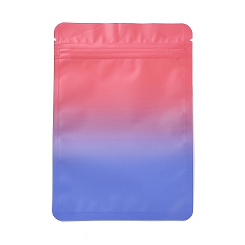 Two Tone Rectangle Plastic Zip Lock Gift Bags, Resealable Bags, Cornflower Blue, 15x10.5x0.1cm, Unilateral Thickness: 2.9 Mil(0.075mm)