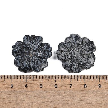 Natural Snowflake Obsidian Carved Pendants(G-B097-01A-10)-3