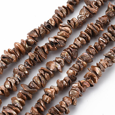 Chocolate Chip Keshi Pearl Beads