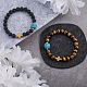 DIY Men's Gemstone Bracelet with Cross Making Kits(DIY-CF0001-21)-6