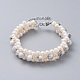Bracelets en perles de howlite naturelles(BJEW-JB04604-03)-1