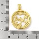 Real 18K Gold Plated Mother's Day Rack Plating Brass Micro Pave Cubic Zirconia Pendants(KK-R153-05G)-3