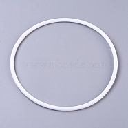 Hoops Macrame Ring, for Crafts and Woven Net/Web with Feather Supplies, White, 350x7.2mm, Inner diameter: about 335.6mm(DIY-WH0157-47I)
