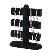 Velours Bracelet Display, T Bar Bracelet Display Stand, about 24.5cm wide, 10cm long, 33cm high(BC128)