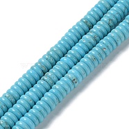 Natural Howlite Beads Strands, Dyed, Disc, 10~10.5x3~3.5mm, Hole: 1.4mm, about 119pcs/strand, 15.59''(39.6cm)(G-E604-G01-C)