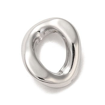 304 Stainless Steel Linking Rings, Twist Ring, Stainless Steel Color, 16x13x4mm, Inner Diameter: 9.5x6mm