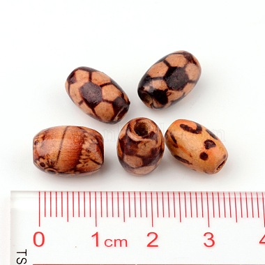 Printed Natural Wood Beads(X-WOOD-R247-M)-4
