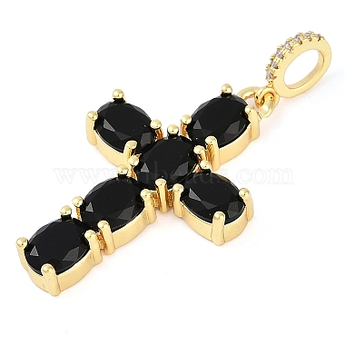 Rack Plating Brass Cubic Zirconia European Dangle Charms(KK-P287-47G)-3