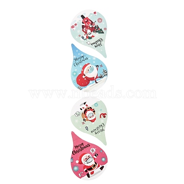 Christmas Theme Teardrop Roll Stickers(DIY-B031-01)-5