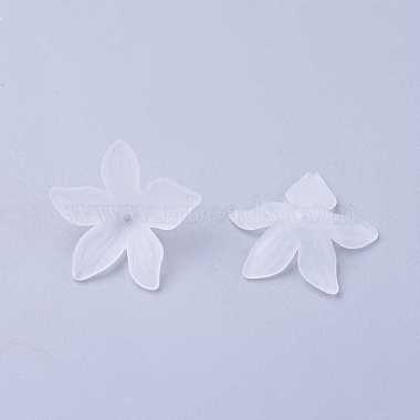 27mm Clear Flower Acrylic Beads