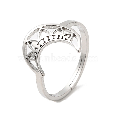 Non-Tarnish 304 Stainless Steel Adjustable Rings(RJEW-K245-49P)-3