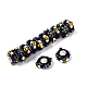 3D Lampwork & Brass Core European Beads(LAMP-Q042-01B)-2