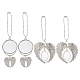 SUPERFINDINGS 4 Sets 2 Style  Alloy Pendant Decoration Cabochon Settings(AJEW-FH0002-02)-1