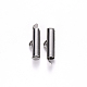 304 Stainless Steel Slide On End Clasp Tubes(X-STAS-S115-01F-P)-2