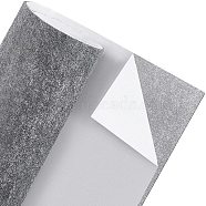 Polyester Felt Sticker, Self Adhesive Fabric, Rectangle, Dark Gray, 120x40x0.2cm(DIY-WH0223-19F)
