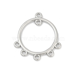 304 Stainless Steel Chandelier Component Links, Ring Shape, Stainless Steel Color, 31.5x29x1.5mm, Hole: 1.8mm(STAS-Q350-05P)