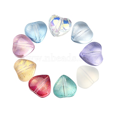 100Pcs 10 Colors Transparent Glass Beads(GLAA-CJ0001-56)-5