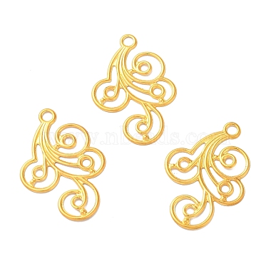 Golden Flower Iron Pendants