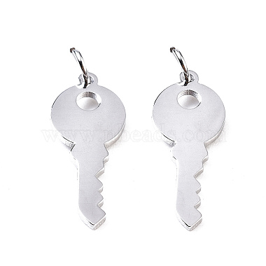 Stainless Steel Color Key 304 Stainless Steel Charms