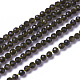 Chapelets de perles en obsidienne dorée naturelle(G-F596-17-3mm)-1