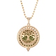 Golden Alloy Magnetic Locket Necklaces(PW-WG67297-25)-1