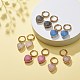 Natural Gemstone Heart Dangle Earrings(EJEW-JE05068)-6