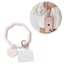 Pink Silicone Mobile Phone Holders(X-KEYC-E029-03A)