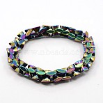 Fashion Non-Magnetic Synthetic Hematite Stretchy Bracelets, Colorful, 47mm(BJEW-K001-02B)
