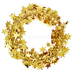 4Pcs PVC Sparkly Star Metallic Garland with Iron Wire, for Christmas Tree Party Decoration, Gold, 7500x1mm(DIY-SP0002-74B)