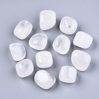 Natural Quartz Crystal Beads, Tumbled Stone, Healing Stones for 7 Chakras Balancing, Crystal Therapy, Vase Filler Gems, No Hole/Undrilled, Nuggets, 20~25x21~25x16~22mm, about 10~15pcs/bag, 250~300g/bag