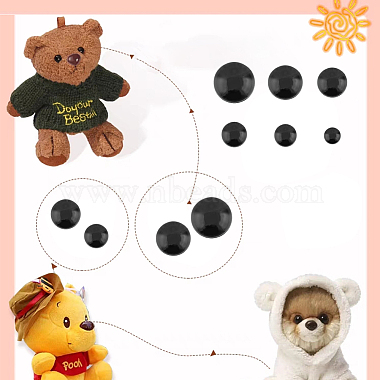 11 Style Plastic Doll Safety Eyes(DIY-WH0386-53)-5