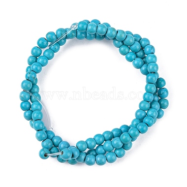 Synthetic Turquoise Beads Strands(X-TURQ-G106-4mm-02F)-3
