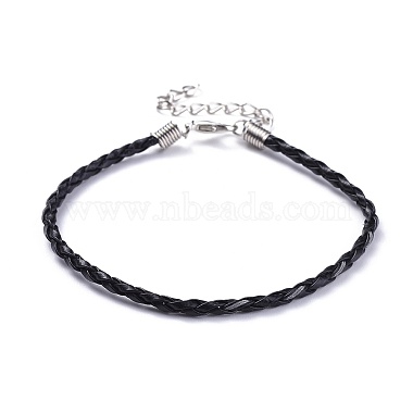 Trendy Braided Imitation Leather Bracelet Making(BJEW-S076-002)-2