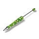 Clover Pattern Plastic Beadable Pens(AJEW-P115-01C)-2