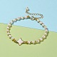 Natural White Shell Star Link Bracelets(BJEW-JB05780-02)-5