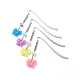 Luminous Acrylic Butterfly Pendant Bookmarks(AJEW-JK00183)-1