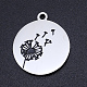 Non-Tarnish 201 Stainless Steel Etched Pendants(STAS-N090-JN798)-1