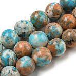 Synthetic Imperial Jasper Beads Strands, Dyed, Round, Peru, 8~8.5mm, Hole: 1.2mm, about 49pcs/strand, 15.94 inch(40.5cm)(G-N342-25C-1)