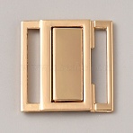 Alloy Belt Buckles, Square, Golden, 24.5x24x3mm, Hole: 20x3mm(FIND-WH0148-133G)