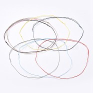 Adjustable Flat Waxed Polyester Cords Necklace Making, Mixed Color, 12.99 inch~25.6 inch(33~65cm)(AJEW-JB00506-M)