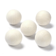 (Defective Closeout Sale: Crack), Natural Wooden Round Ball, DIY Decorative Wood Crafting Balls, Unfinished Wood Sphere, No Hole/Undrilled, Undyed, Antique White, 29~3
0mm(WOOD-XCP0001-27)