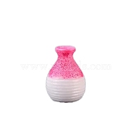 Resin Vase Model, Micro Landscape Dollhouse Accessories, Pretending Prop Decorations, Hot Pink, 40x23mm(PW-WG90545-08)