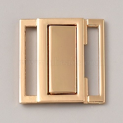 Alloy Belt Buckles, Square, Golden, 24.5x24x3mm, Hole: 20x3mm(FIND-WH0148-133G)