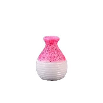 Resin Vase Model, Micro Landscape Dollhouse Accessories, Pretending Prop Decorations, Hot Pink, 40x23mm