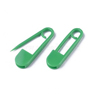 Green Plastic Safety Pins