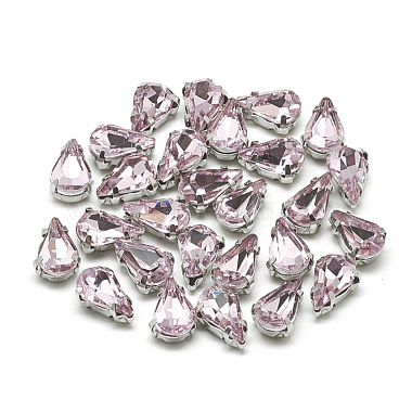 Pearl Pink Glass Rhinestone Multi-Strand Links