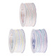 3 Roll 3 Colors Segment Dyed Cotton & Metallic String Threads(OCOR-TA0004-12)-2
