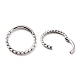 Non-Tarnish Twisted Ring Hoop Earrings for Girl Women(STAS-K233-02C-P)-2